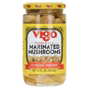 First image Vigo 12 oz Marinated Mushrooms
