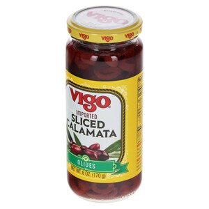 Vigo 6 oz Vigo Sliced Calamata Olives