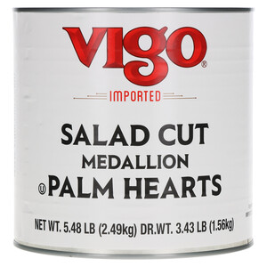 First image Vigo 3.43 lbs Hearts of Palm Medallions
