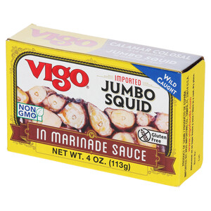 Vigo 4 oz Jumbo Squid in Marinade Sauce