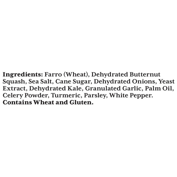 Ingredients Alessi 7 oz Butternut Squash & Kale Farro