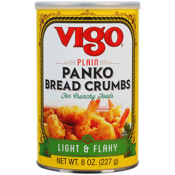 First image Vigo 8 oz Plain Panko Bread Crumbs