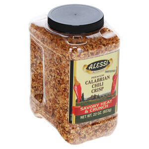 Left three-quarter view Alessi 22 oz Calabrian Chili Crisp
