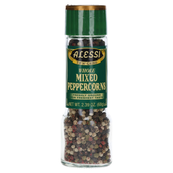 First image Alessi 2.39 oz Whole Mixed Peppercorns Grinder