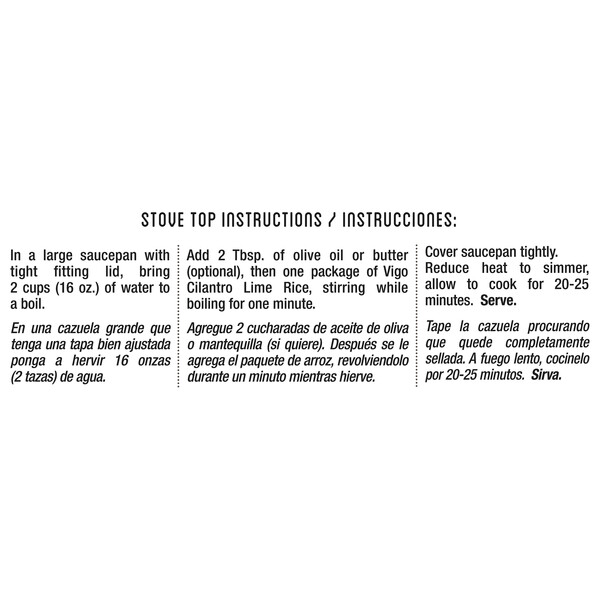 Vigo 8 oz Cilantro Lime Rice Dinner