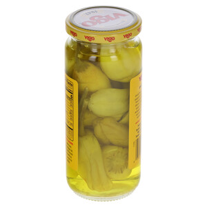 Back and top Vigo 16 fl. oz Greek Peppers
