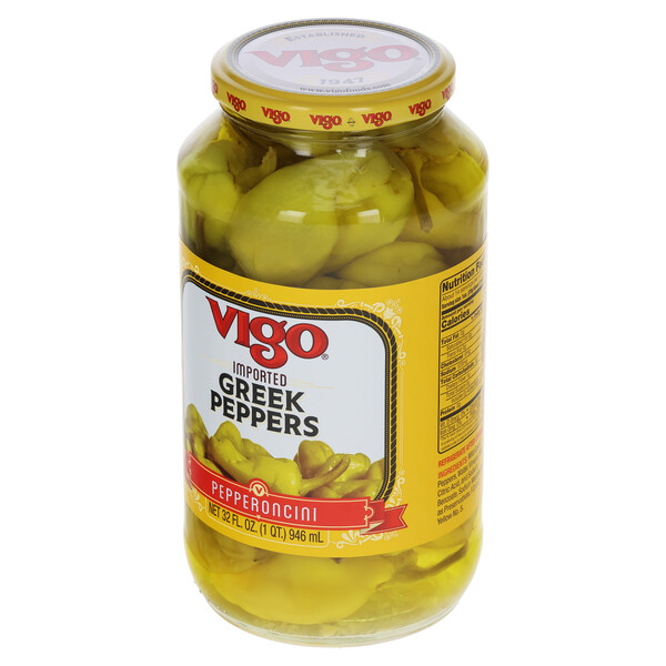 Vigo 32 fl. oz Greek Peppers
