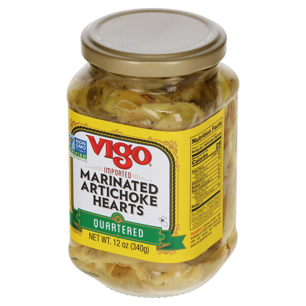 Vigo 12 oz Quartered Marinated Artichoke Heart