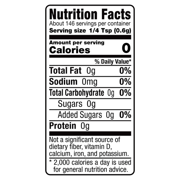 Nutrition facts Alessi 3.1 oz Calabrian Chili Crisp Shaker