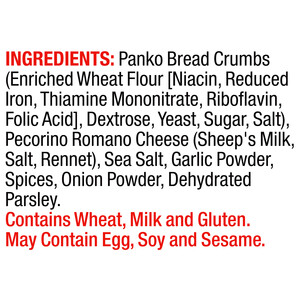 Ingredients Vigo 8 oz Seasoned Panko Bread Crumbs