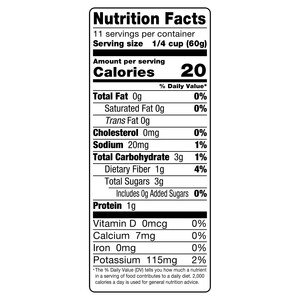 Nutrition facts Alessi 24 oz Passata Tomatoes
