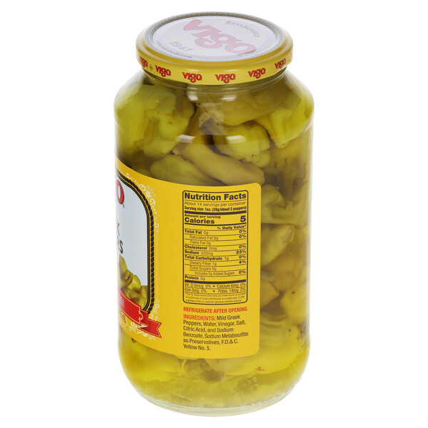 Vigo 32 fl. oz Greek Peppers