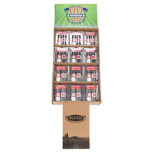 Collegiate 4.17 oz Nebraska® Salt & Pepper Grinder Display