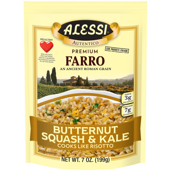 First image Alessi 7 oz Butternut Squash & Kale Farro