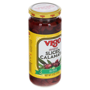 Vigo 6 oz Vigo Sliced Calamata Olives