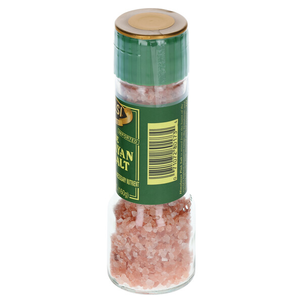 Right and top Alessi 5.64 oz Himalayan Pink Salt Grinder