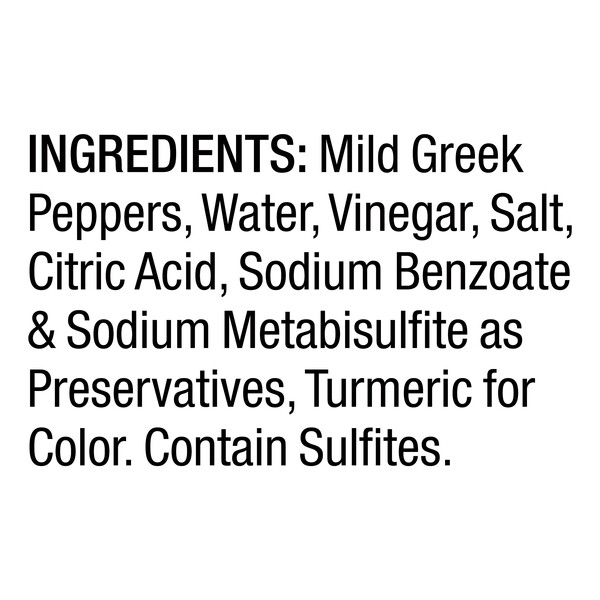 Ingredients Vigo 16 fl. oz Greek Peppers