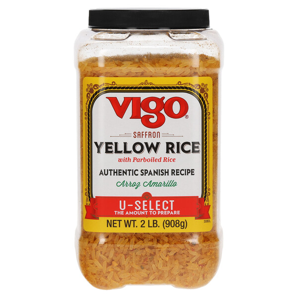 First image Vigo 2 lbs Yellow Rice U-Select Jug