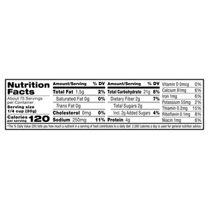 Nutrition facts Vigo 5 lbs Plain Golden Toasted Bread Crumbs