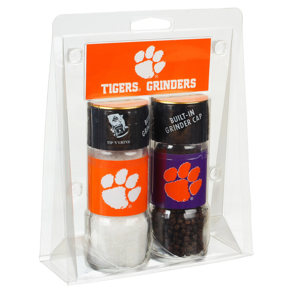 Left three-quarter view Vigo 4.17 oz Clemson University&trade; Tigers&trade; Grinder Set