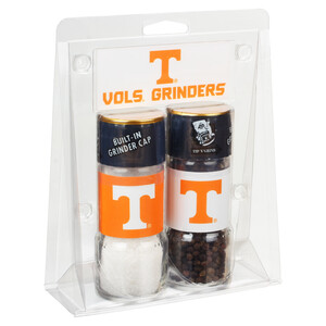 Left three-quarter view Vigo 4.17 oz University of Tennessee&reg; Volunteers&reg; Grinder Set