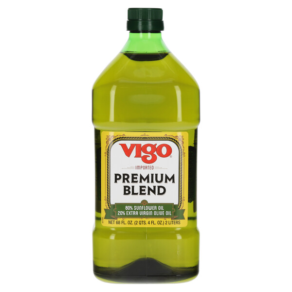 Vigo 68 fl. oz Premium Blend Sunflower80/20 Extra Virgin Olive Oil