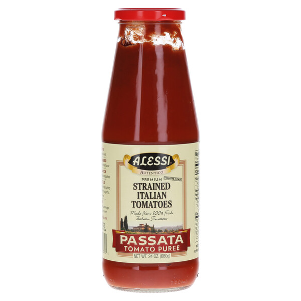 First image Alessi 24 oz Passata Tomatoes