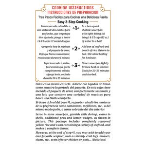 Instructions Vigo 8 oz Paella Valenciana
