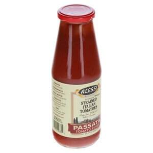Left three-quarter view Alessi 24 oz Passata Tomatoes
