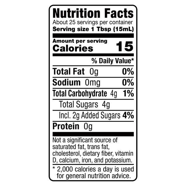 Nutrition facts Alessi 12.75 fl. oz White Balsamic Vinegar