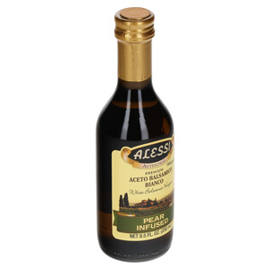 Left three-quarter view Alessi 8.5 fl. oz Pear Infused Balsamic Vinegar
