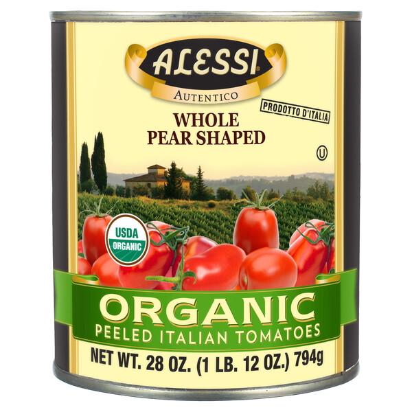 Alessi 28 oz Organic Peeled Tomatoes