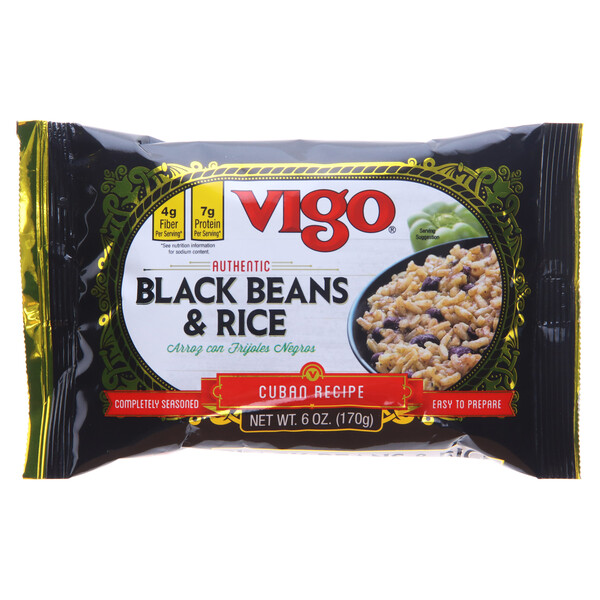 First image Vigo 6 oz Black Beans & Rice Dinner