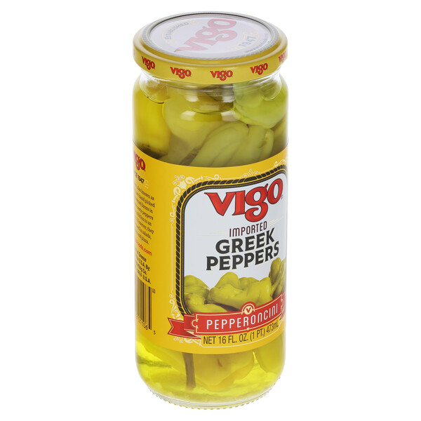 Vigo 16 fl. oz Greek Peppers