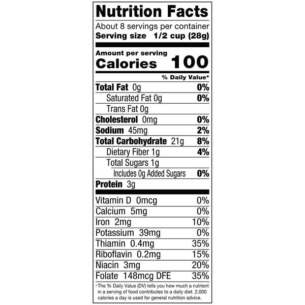 Nutrition facts Vigo 8 oz Plain Panko Bread Crumbs