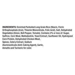 Ingredients Vigo 2 lbs Vigo Yellow Rice Dinner