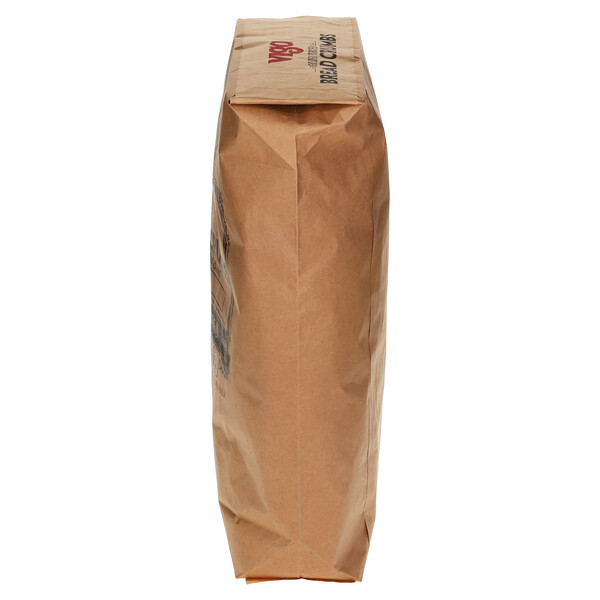 Right and top Vigo 50 lbs Plain Golden Toasted Bread Crumbs