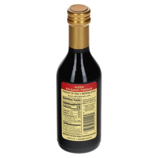 Back and top Alessi 8.5 fl. oz Balsamic Vinegar