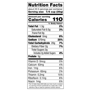 Nutrition facts Vigo 24 oz Seasoned Italian Style Bread Crumbs