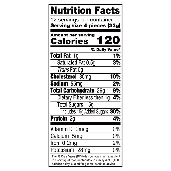 Nutrition facts Alessi 14 oz Biscotti Savoiardi Cookies
