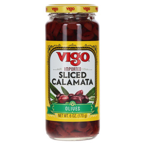 Vigo 6 oz Vigo Sliced Calamata Olives