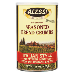 Alessi 15 oz Seasoned Italian Style Bread Crumbs