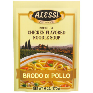 First image Alessi 6 oz Chicken Flavored Noodle Soup
