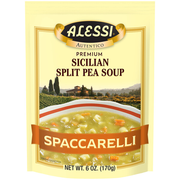 First image Alessi 6 oz Sicilian Split Pea Soup
