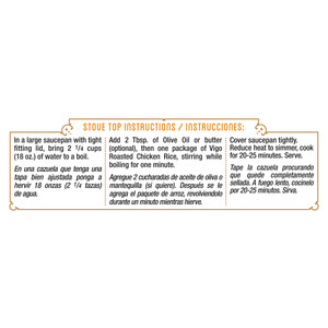 Instructions Vigo 9 oz Roasted Chicken Flavored Rice