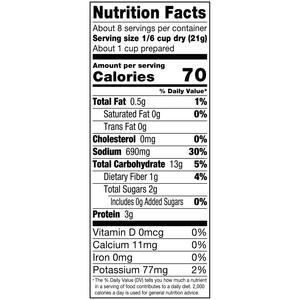 Nutrition facts Alessi 6 oz Chicken Flavored Noodle Soup