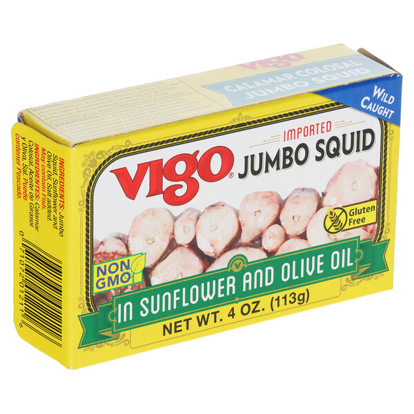 Vigo 4 oz Jumbo Squid in Oil