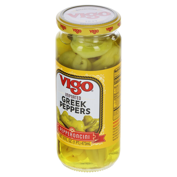 Vigo 16 fl. oz Greek Peppers
