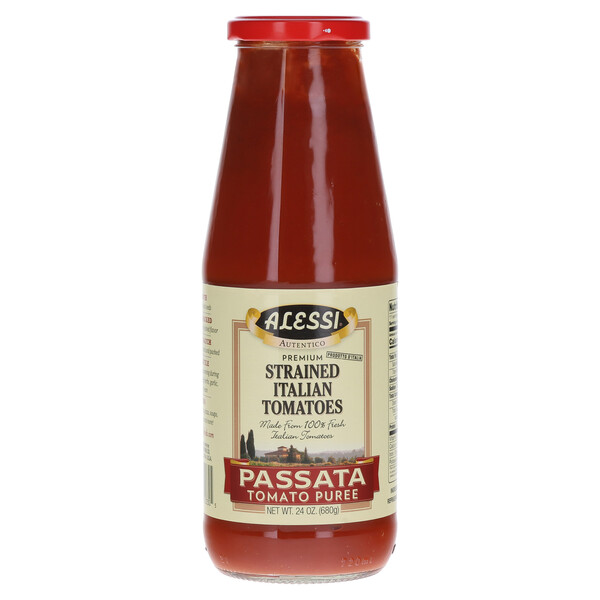 First image Alessi 24 oz Passata Tomatoes