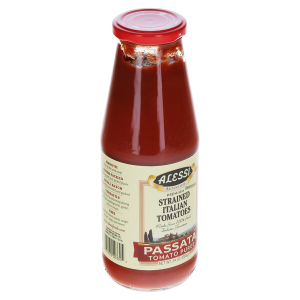 Left three-quarter view Alessi 24 oz Passata Tomatoes